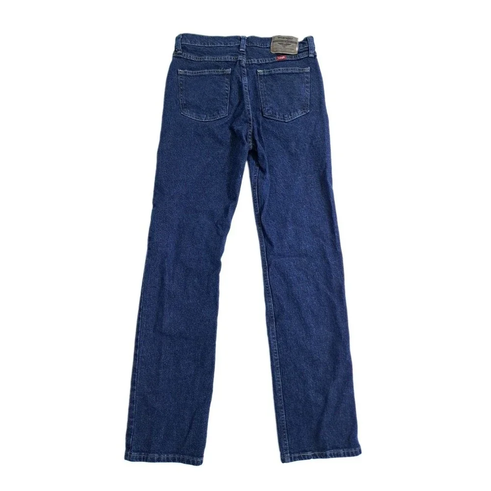 Wrangler Men's 30x32 Blue Denim Regular Fit Straight 5 Star Flex Jeans Pants